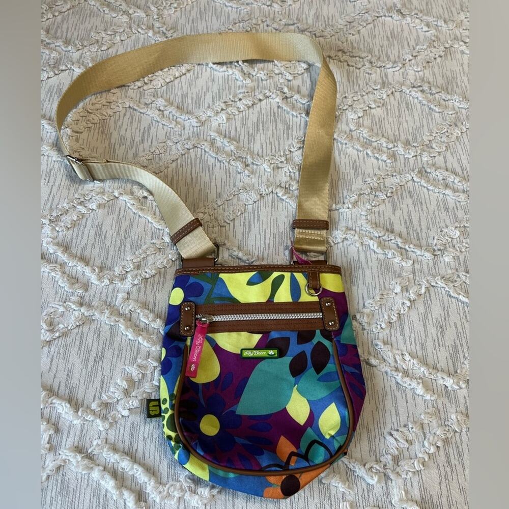 Lily Bloom Multi-Colored Flowered Crossbody Bag Small Purse